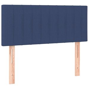 vidaXL Posteljno vzglavje modro 80x5x78/88 cm blago