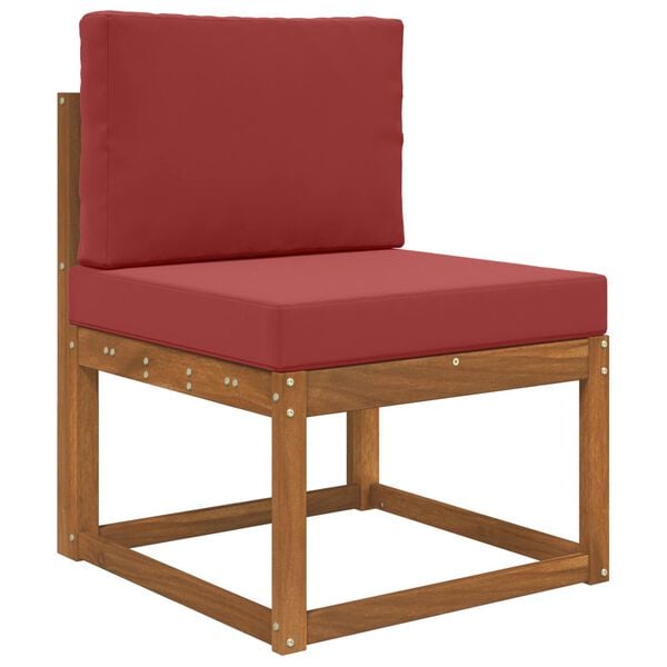 vidaXL Zunanja blazina za kavč 2 pcs vinsko rdeča Poliester