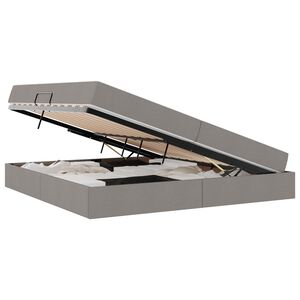 vidaXL Postelja z dodatnim prostorom za shranjevanje in vzmetnico