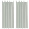 vidaXL Voile zavese z zanke 2 kosa svetlo siva 140x260 cm