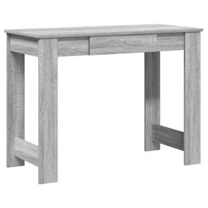 vidaXL Pisalna miza siva sonoma 100x45x75 cm inženirski les