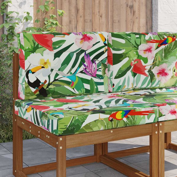 vidaXL Zunanja blazina za kavč 2 pcs barvito Poliester