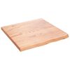 vidaXL Kopalni&scaron;ki pult svetlo rjav 60x60x(2-4) cm obdelan trden les