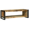 vidaXL Klubska miza Rjava 120 x 50 x 38 cm Masiven les manga
