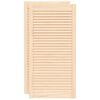 vidaXL Vrata za omarico z letvicami 2 kosa 99,3x49,4 cm trdna borovina