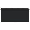 vidaXL Klop za shranjevanje črna 102x42x45 cm inženirski les
