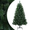 vidaXL Umestno božično drevo 120 cm PVC in kovina Zelena