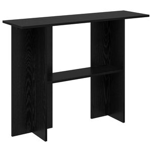 vidaXL Konzolna miza Črni hrast 100 x 30 x 75 cm Inženirski les