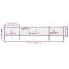 vidaXL Vrtna ograja s suličastim vrhom jeklo 714,5 x 120 cm črna