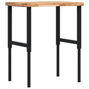 vidaXL Delovna miza 80x60x(73-99,5) cm trden akacijev les pravokotna