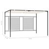 vidaXL Paviljon z zložljivo streho 3x4x2,3 m krem 180 g/m²