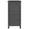 vidaXL Vrtna visoka greda siva 40x40x78 cm trdna borovina