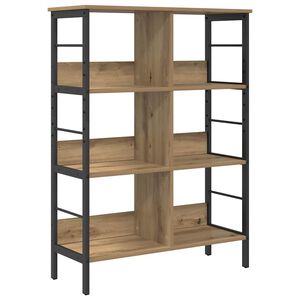 vidaXL Knjižna polica 6 nivojev 82 x 32 x 112 cm Inženirski les