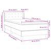 vidaXL Box Spring postelja z vzmetnico Svetlo siva 90x210 cm Velvet