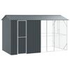 vidaXL Ptičnik Antracit 430 x 208 x 247 cm Cinkana jeklena