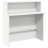 vidaXL Recepcijska miza bela 100x50x103,5 cm inženirski les
