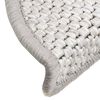 vidaXL Samolepilne preproge za stopnice Sisal-Look 30 kosov 56x17x3 cm