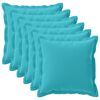 vidaXL Prevleka za blazino 6 kos HOUTEN Turkizna 55 x 55 cm Poliester