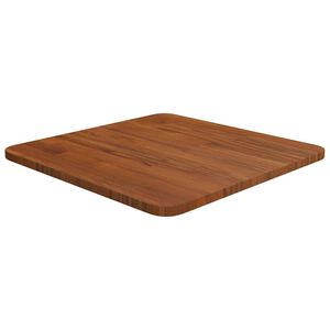vidaXL Kvadratna mizna plo&scaron;ča tem. rjava 40x40x1,5 cm trdna hrastovina
