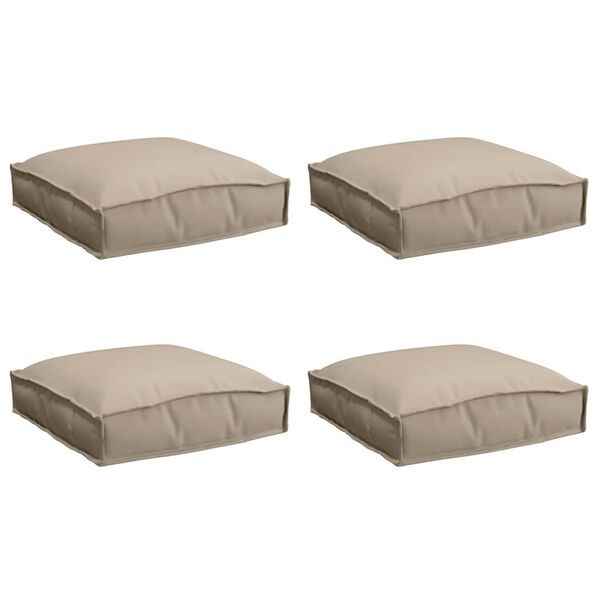 vidaXL Blazina 4 pcs Taupe 40 x 40 x 8 cm Oxford tkanina