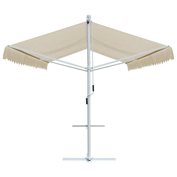vidaXL Prostostoječa tenda 600x300 cm krem