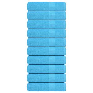 vidaXL Brisače za roke FROGN 10 kosov turkizne 50x100 cm 360 g/m&sup2;