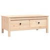 vidaXL Klubska mizica 100x50x40 cm trdna borovina