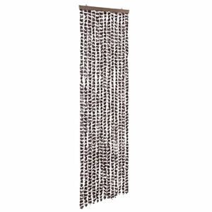vidaXL Zavesa proti mrčesu rjava in bela 56x200 cm &scaron;enilja
