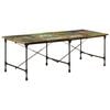 vidaXL Jedilna miza 220x90x77 cm trden predelan les