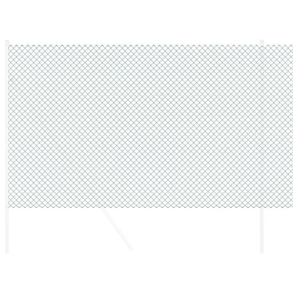 vidaXL Ograja iz verižne povezave Zelena 10 x 1,5 m Jeklo