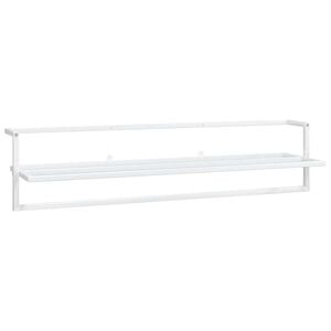 vidaXL Držalo za brisače belo 95x25x22 cm železo