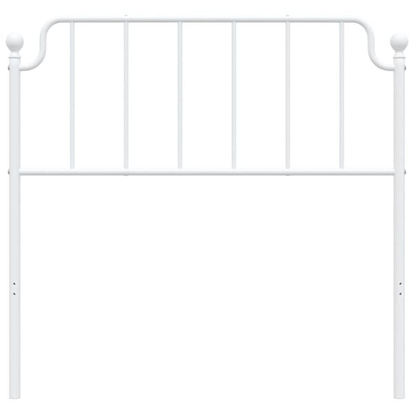 vidaXL Kovinsko vzglavje belo 100 cm
