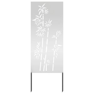 vidaXL Zaslon za zasebnost v vrtu srebrna 50 x 140 cm Pocinkano jeklo