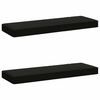 vidaXL Blazine za klopi - 2 kosa VUGHT 2 pcs 100% poliester Črna