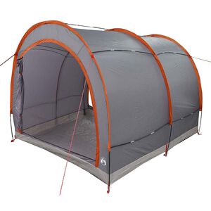 vidaXL &Scaron;otor za shranjevanje koles Siva in oranžna 256 x 222 x 182 cm