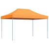 vidaXL Zložljiv pop-up &scaron;otor za zabave oranžen 410x279x315 cm