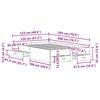 vidaXL Konstrukcija postelje Star les 120 x 200 cm Konstruiran les