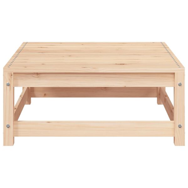 vidaXL Vrtni stolček za noge z blazino 2 kosa trdna borovina