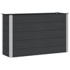 vidaXL Vrtna visoka greda Črna 150 x 50 x 91 cm alu.