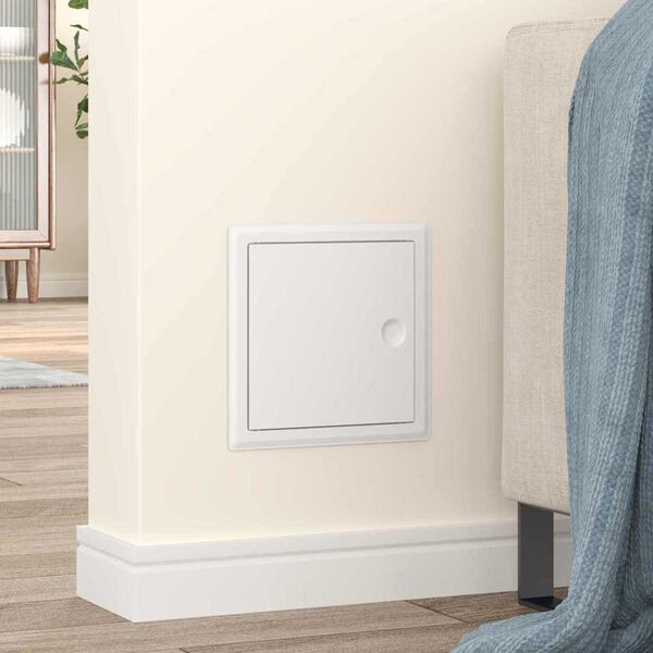 vidaXL Dostopna enota 2 pcs Bela 20 x 20 cm Jeklo