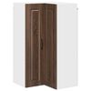 vidaXL Omara za vogal PORTO Rjav hrast 57 x 57 x 100 cm