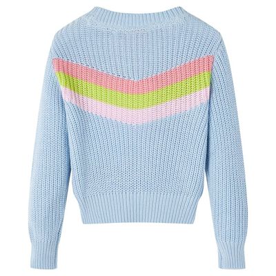 Otroški pulover pleten moder 92
