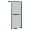 vidaXL Pregrada za tu&scaron; 90x195 cm temno kaljeno steklo