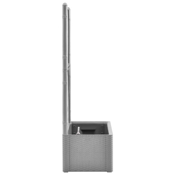 vidaXL Vrtna visoka greda z mrežo in zalivalnim sistemom siva