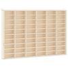vidaXL Lesena zbirateljska vitrina s 60 predelki 60 x 4,5 x 40,5 cm