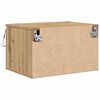 vidaXL Stenska nočna omarica s predalom Umetni hrast 50 x 36 x 30 cm