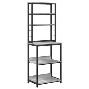 vidaXL Kuhinjska polica Siva Sonoma 60 x 40 x 168 cm Konstruiran les