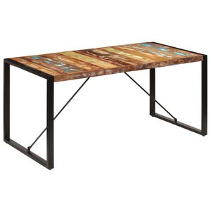 vidaXL Jedilna miza 160x80x75 cm trden predelan les