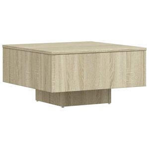 vidaXL Klubska mizica sonoma hrast 60x60x31,5 cm iverna plo&scaron;ča