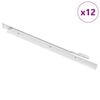 vidaXL Drsni mehanizem za predal 12 pcs Bela 400 mm Jeklo